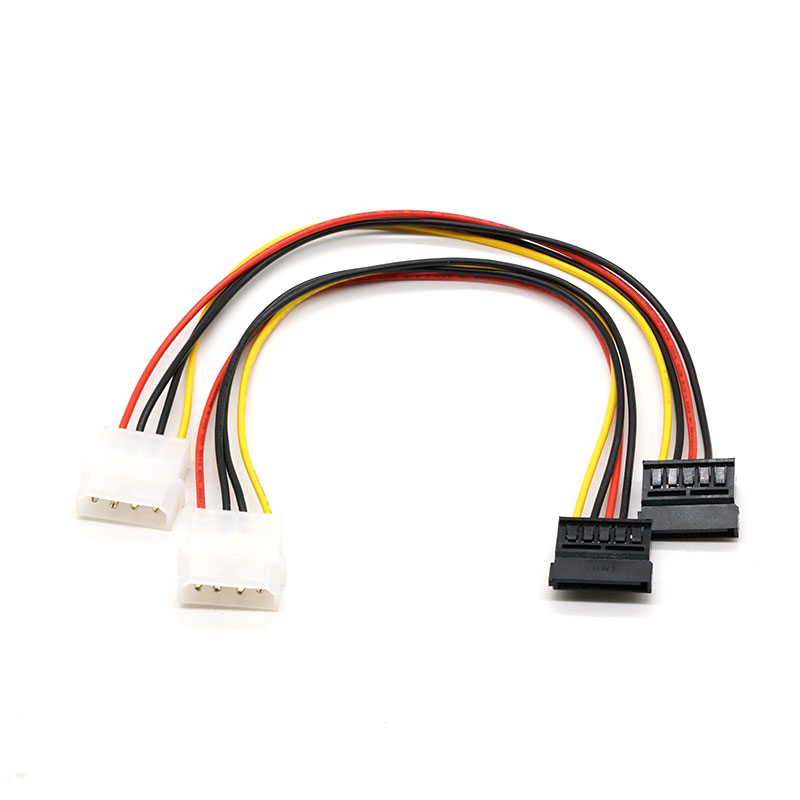 Molex 5.08 Sata kábelhez Számítógépes merevlemez kábel 18AWG 500mm